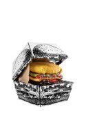 Zestaw Skarpetki Food Truck Socks Box Piwo Burger 3 Pary