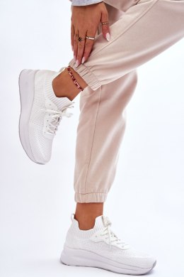 Damskie Wsuwane Sneakersy Cross Jeans LL2R4031C Białe