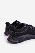 Klasyczne Męskie Sportowe Buty Sznurowane Czarne Jasper