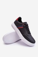 Męskie Klasyczne Buty Sportowe Czarno-Czerwone Enrique