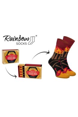 Skarpety MATCH BOX Zapałki 1 Para Rainbow Socks
