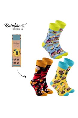 Skarpetkowy Zestaw PARTY BOX 3 Pary Rainbow Socks