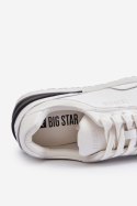 Sneakersy Męskie Skórzane BIG STAR NN174288 Białe