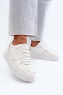 Damskie Sneakersy Na Platformie Białe Tessama
