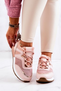 Sportowe Buty Na Platformie Różowe Ginevra