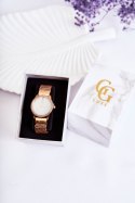 Zegarek Damski GG Luxe Różowe Złoto Z Cyrkonią