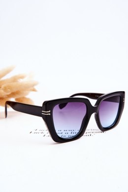 Klasyczne Damskie Okulary Przeciwsłoneczne V110061 Czarne