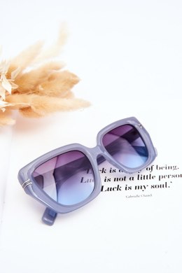 Klasyczne Damskie Okulary Przeciwsłoneczne V110061 Niebieskie